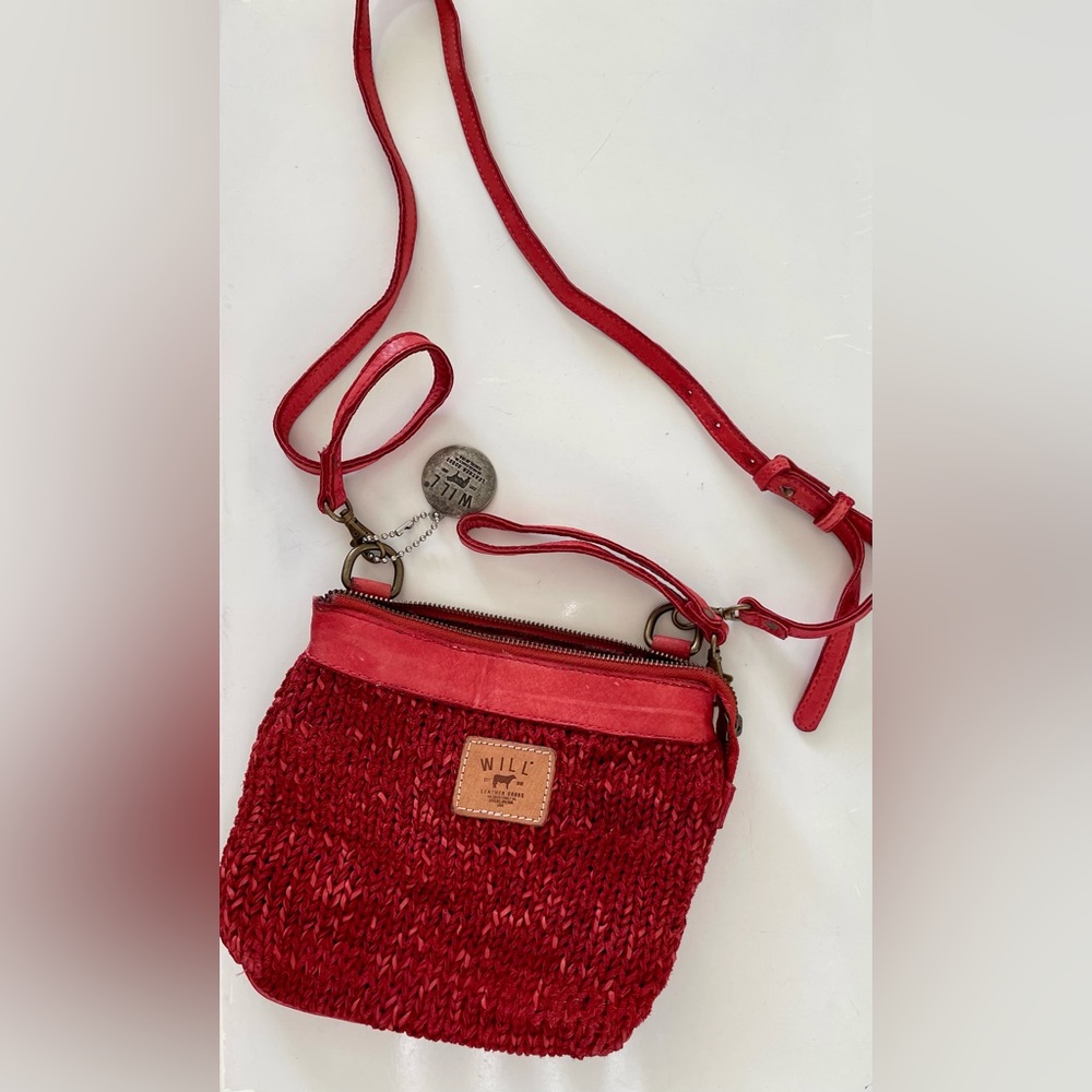 NWT Will Leather Goods Crossbody Women’s Red Soft Bag